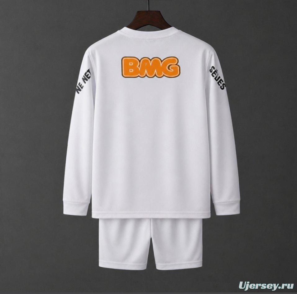 Retro Kids 12/13 Santos Home Long Sleeve Jersey