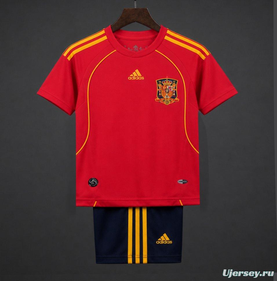Retro Kids 2008 Spain Home Jersey