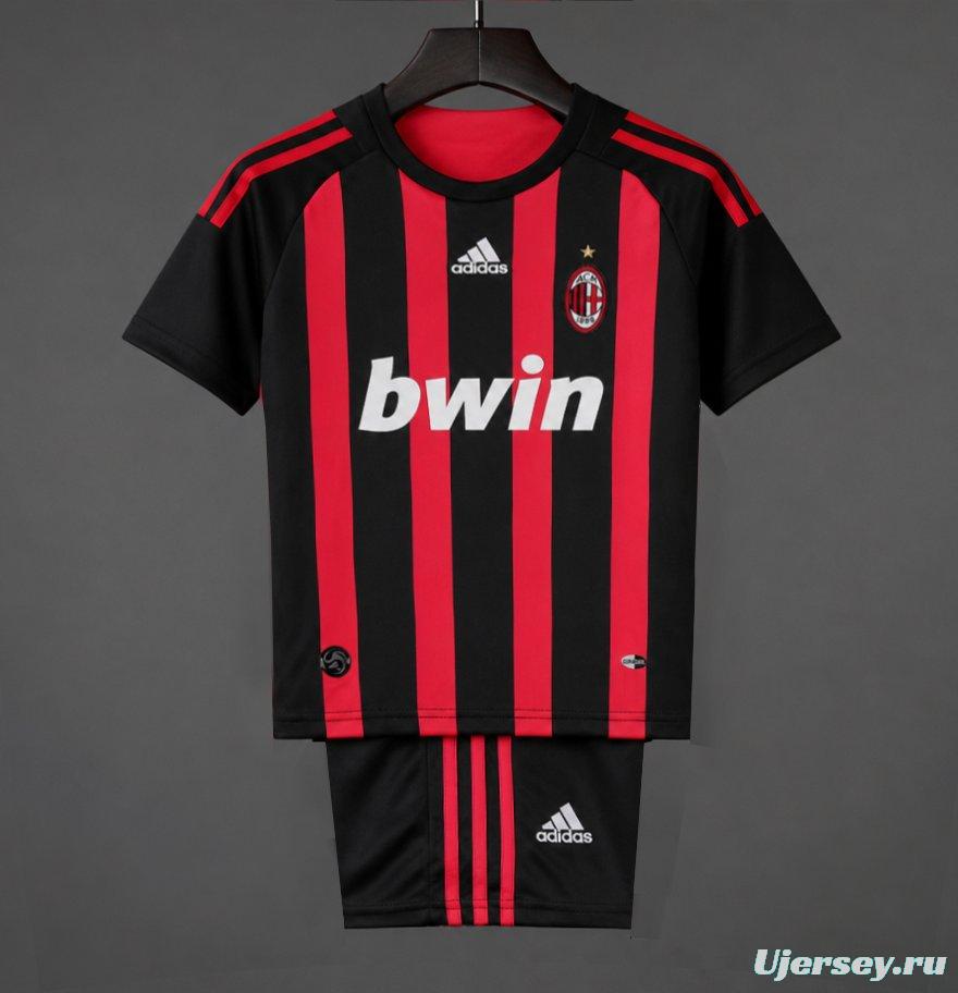 Retro Kids 08/09 AC Milan Home Jersey