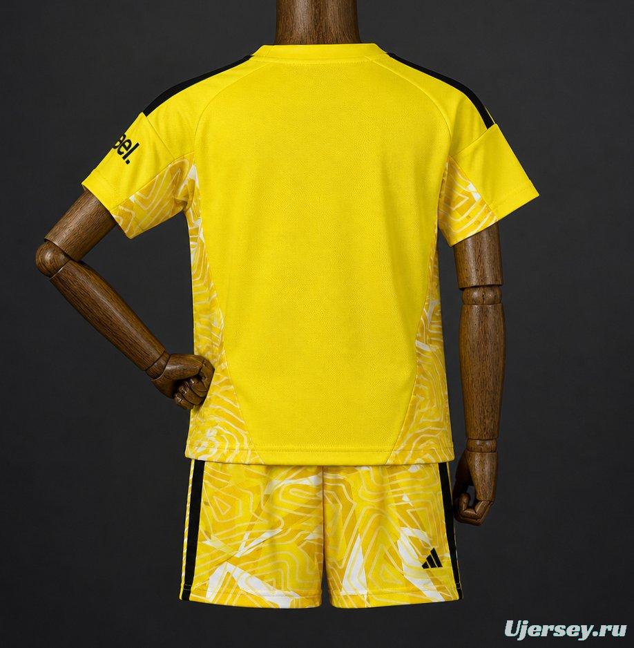 26/27 Kids Arsenal Goalkeeper Yellow/White Jersey