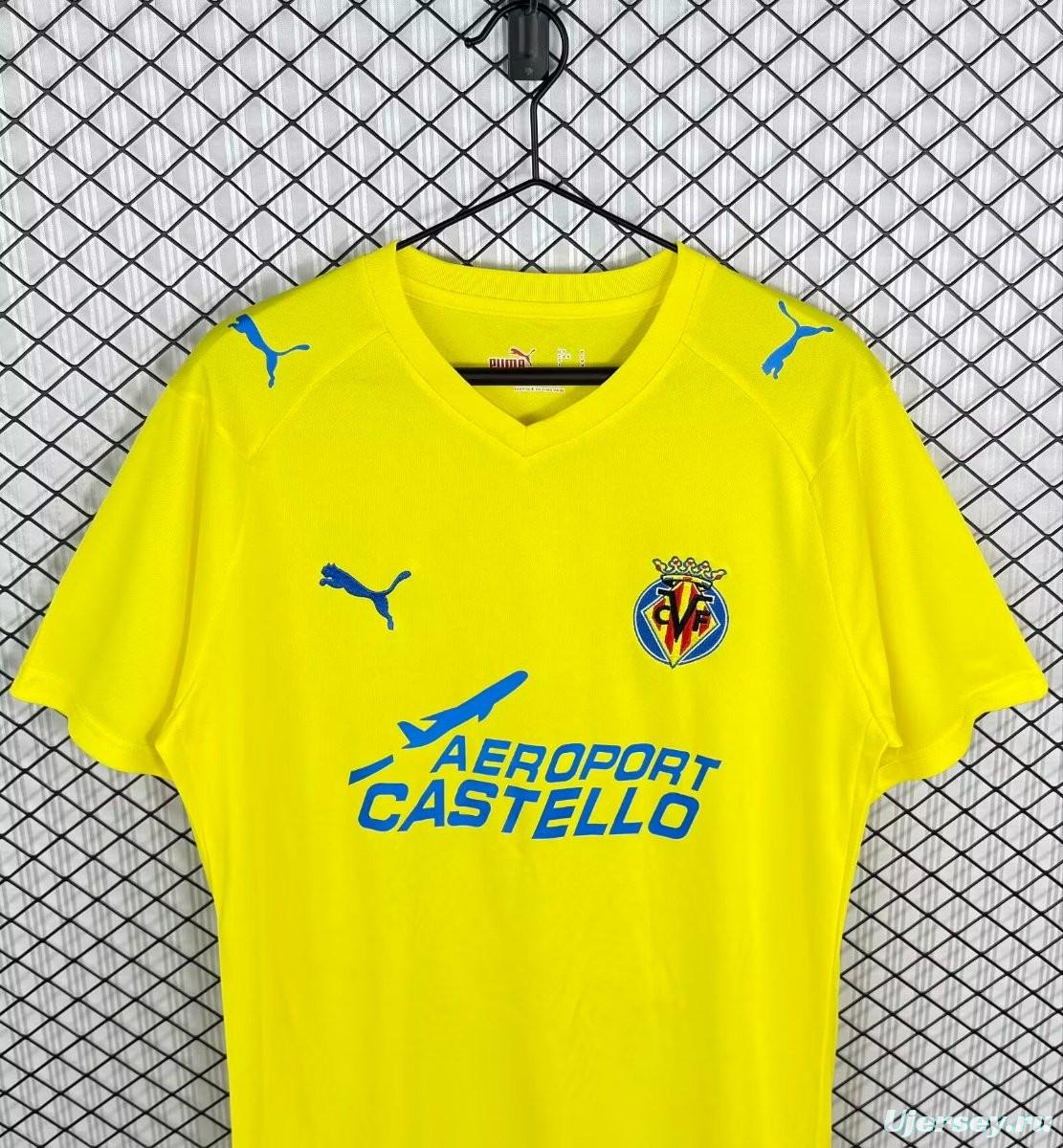 Retro 08/09 Villarreal CF Home Jersey