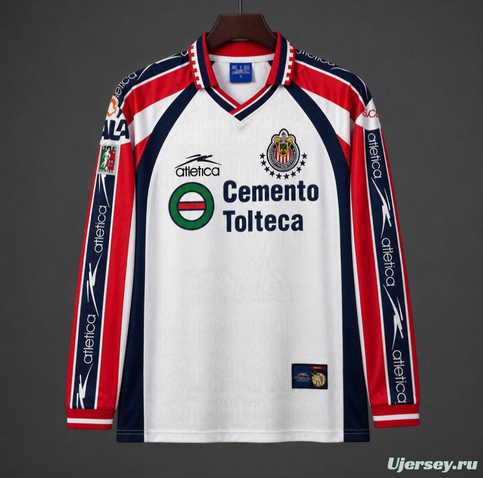 Retro 99/00 Chivas Guadalajara  Away Long Sleeve Jersey