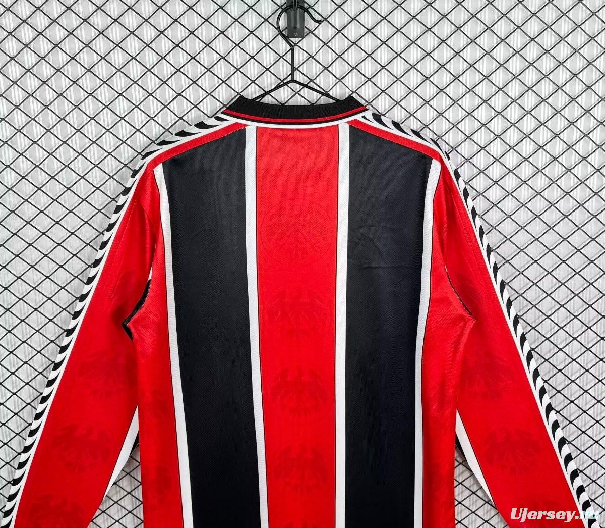 Retro 95/96 Eintracht Frankfurt Home Long Sleeve Jersey