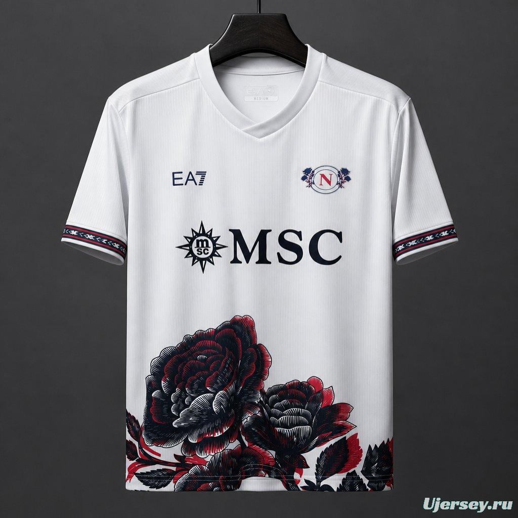 26/27 Napoli Rose White Special Jersey