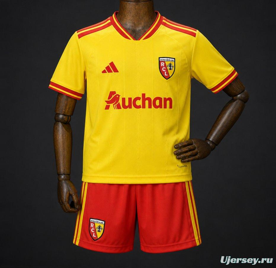 2026/27 RC Lens Yellow with Red Stripe Home Jersey