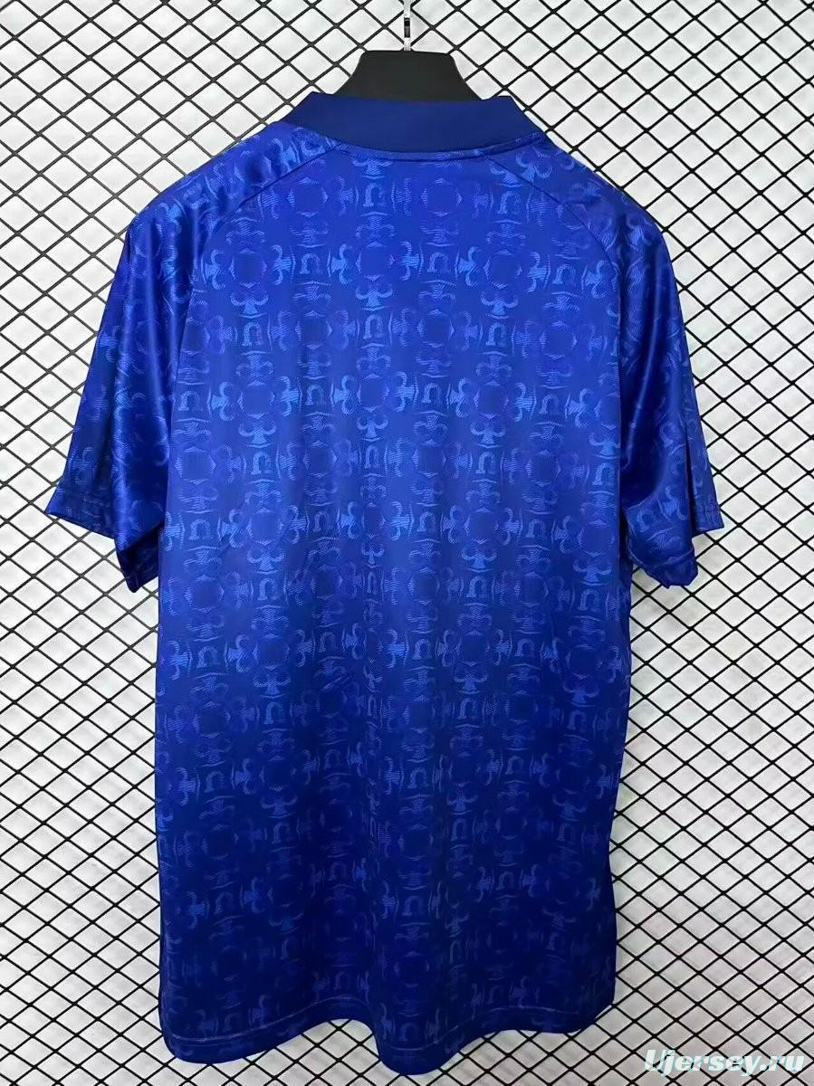 26/27 Club Universidad de Chile Blue with Monogram Pattern Home Jersey
