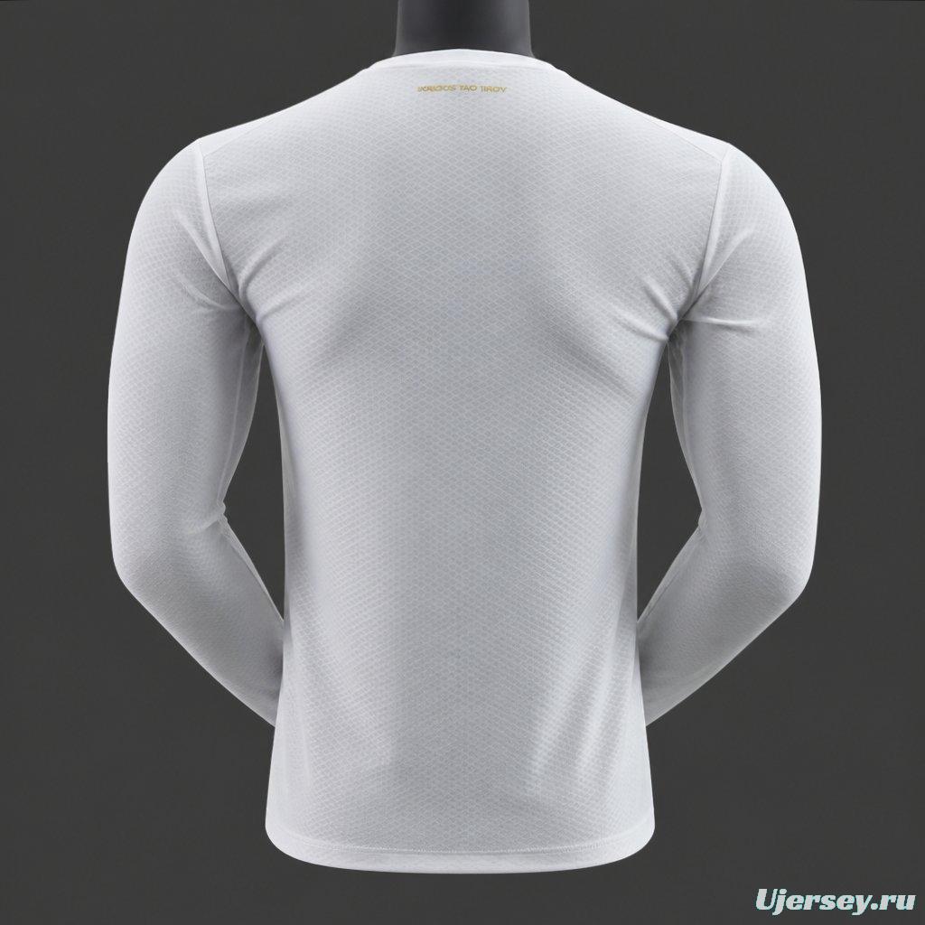 Player Version 26/27 Olympique Marseille Home White Long Sleeve Jersey