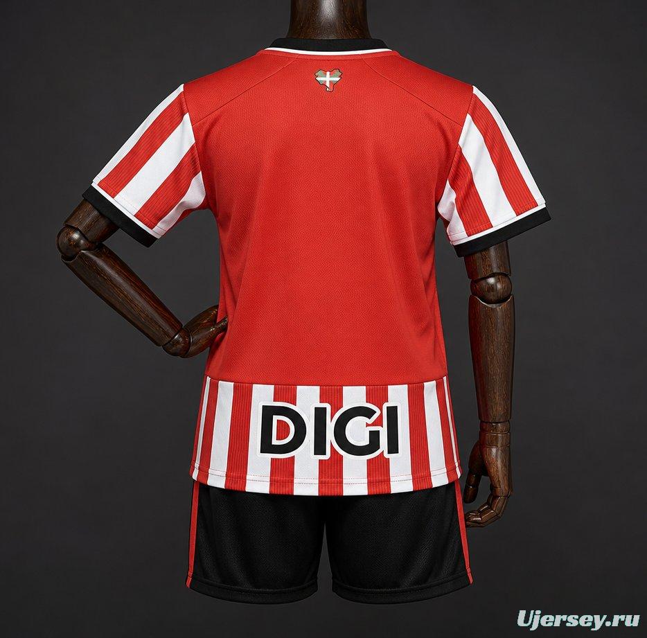 26/27 Kids Athletic Bilbao Home Jersey