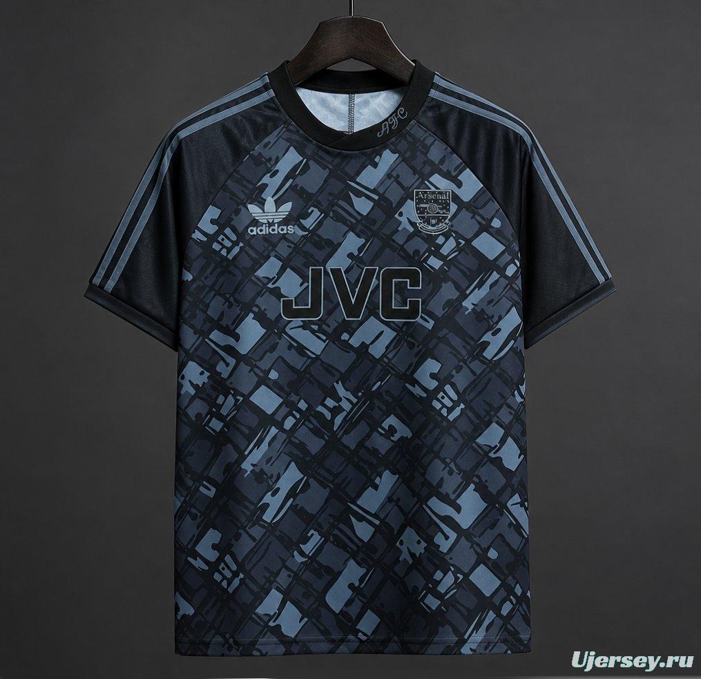 Retro 90/92 Arsenal Blackout Black Jersey
