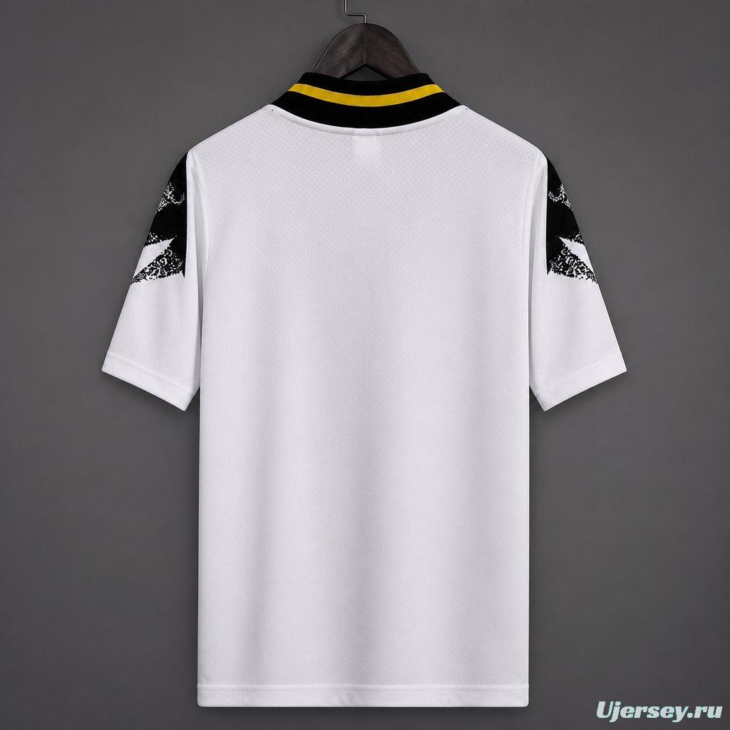 26/27 Juventus White with Black Geometric Pattern 1994 Vintage Remake Jersey
