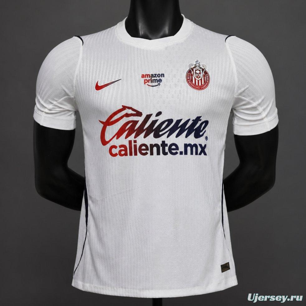Player Version 26/27 Chivas Guadalajara Away White Jersey