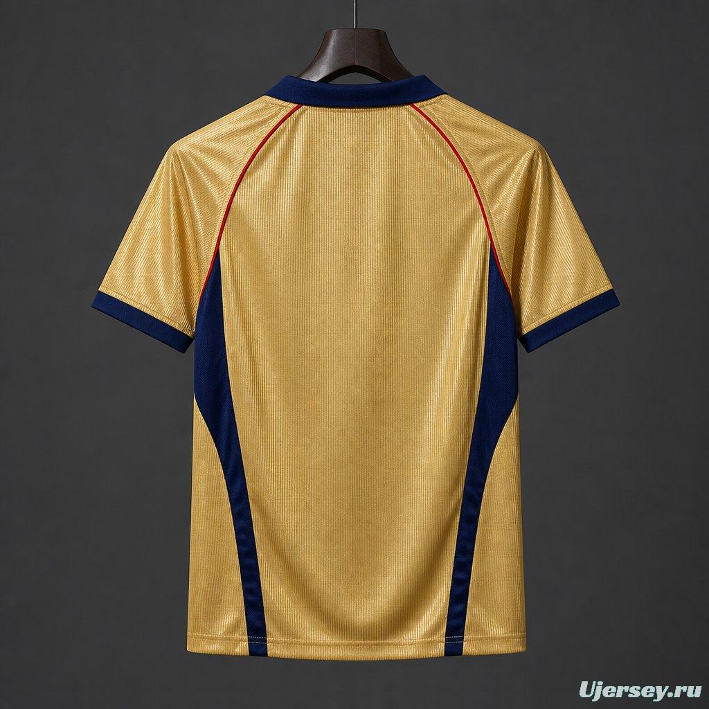 26/27 Arsenal Vintage 2001/02 Remake Gold Away Jersey