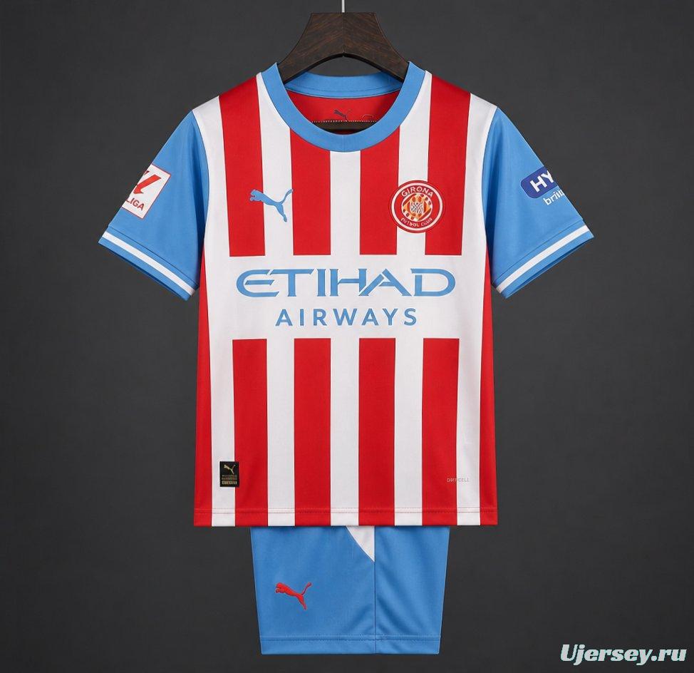 26/27 Kids Girona Home Jersey