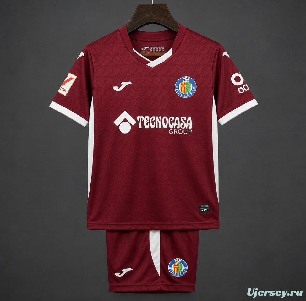 2026 Kids Getafe CF Away Wine Jersey