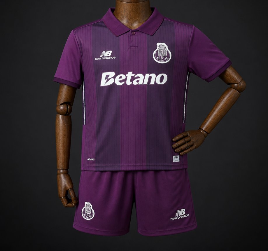 26/27 KIDS Porto Away Purple Jersey
