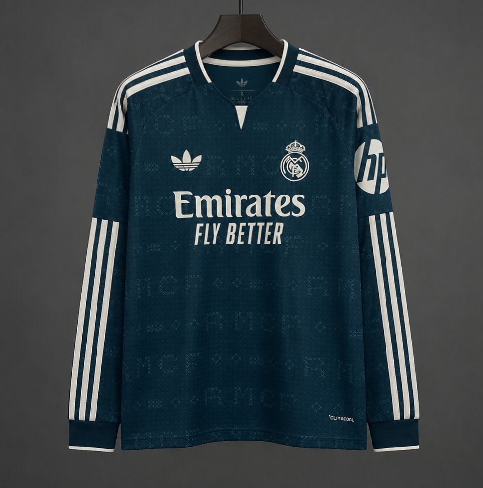 26/27 Real Madrid Third Green Long Sleeve Jersey