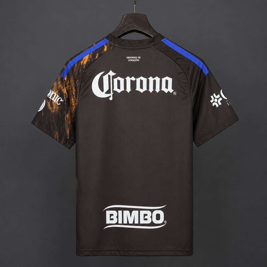 26/27 Club América Dark Brown with Orange Eagle Graphic Third Jersey
