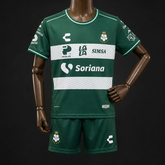 26/27 Kids Santos Laguna Home Dark Green Jersey