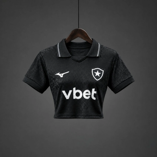 26/27 Botafogo Away Black Women Crop Jersey