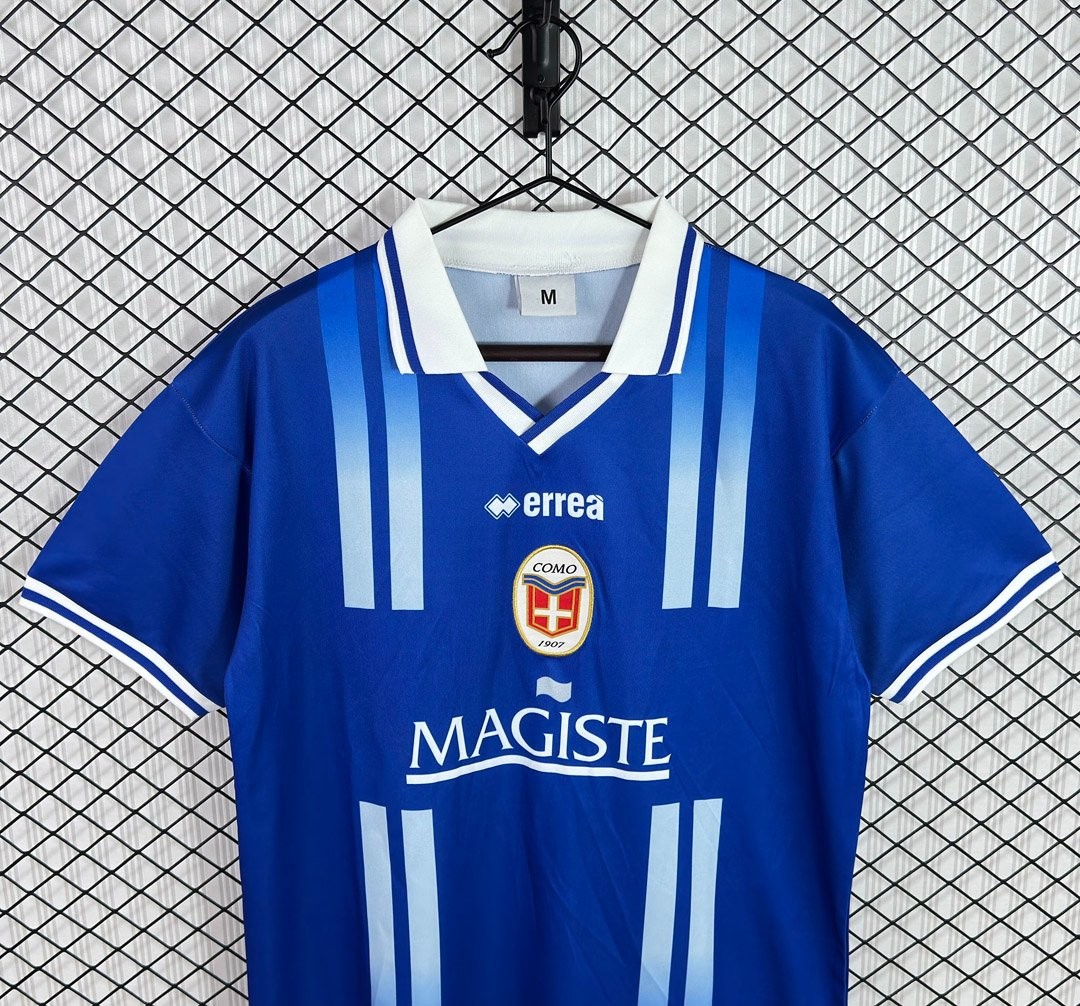 Retro  01/02 Como 1907 Home Blue Jersey