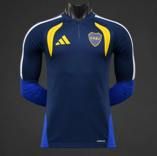 Player Version 26/27 Boca Juniors Blue Long Sleeve Jersey